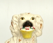 View 5: Staffordshire Spaniel with a Basket of Flowers