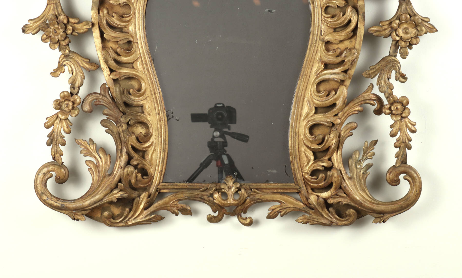 Gilt Wrought Iron Mirror, 18th c.