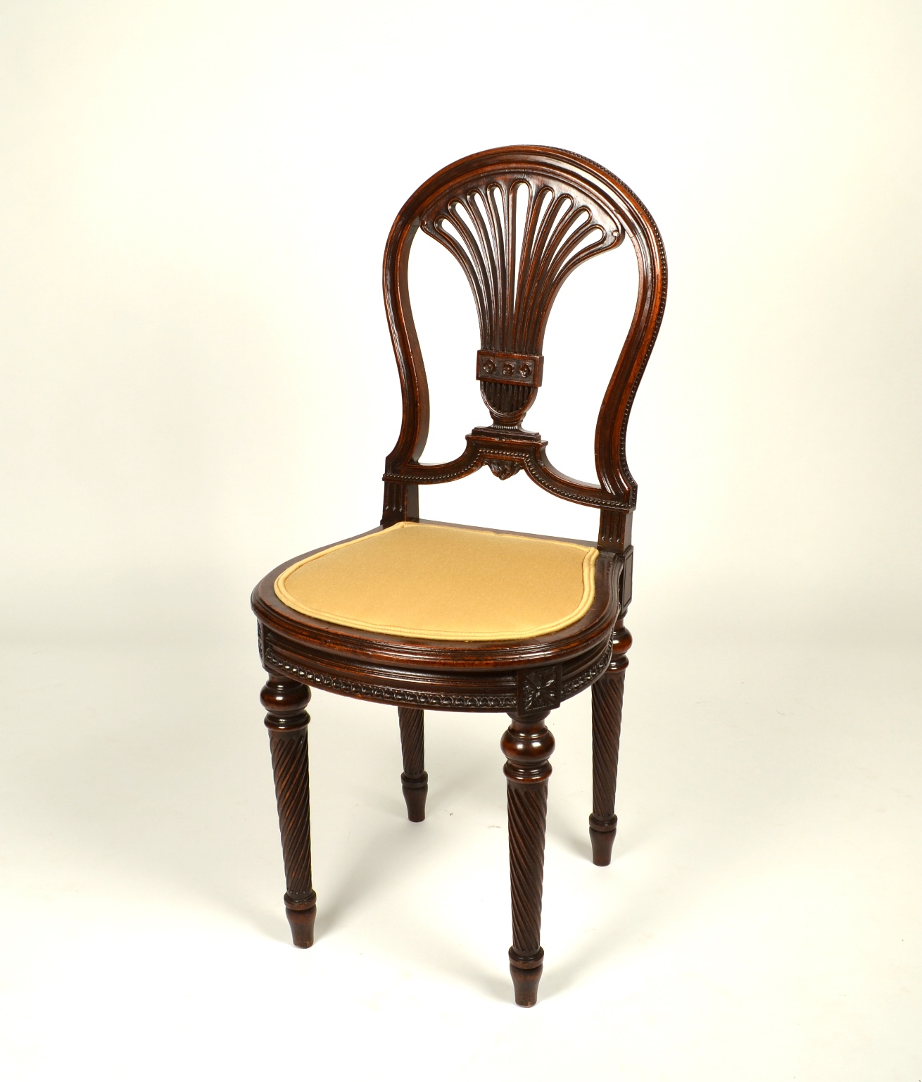 Fine Pair of Louis XVI Mahogany Side Chairs