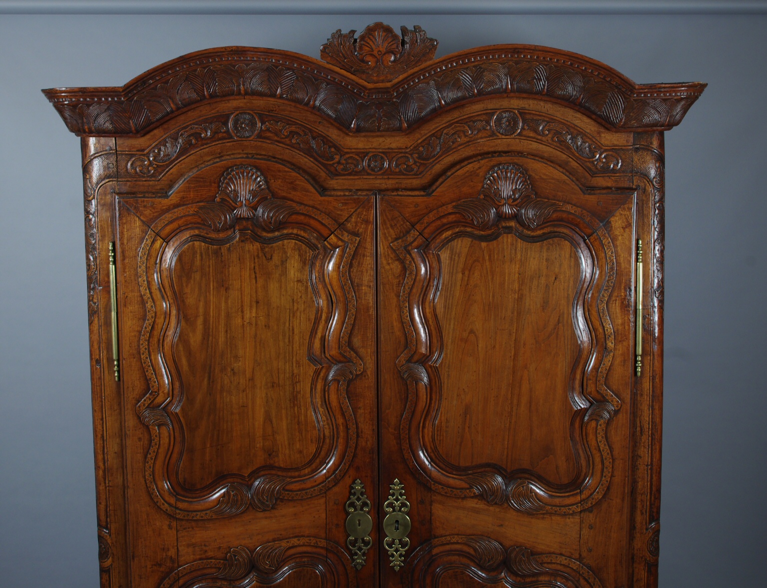 Louis XV Walnut Armoire from Rennes