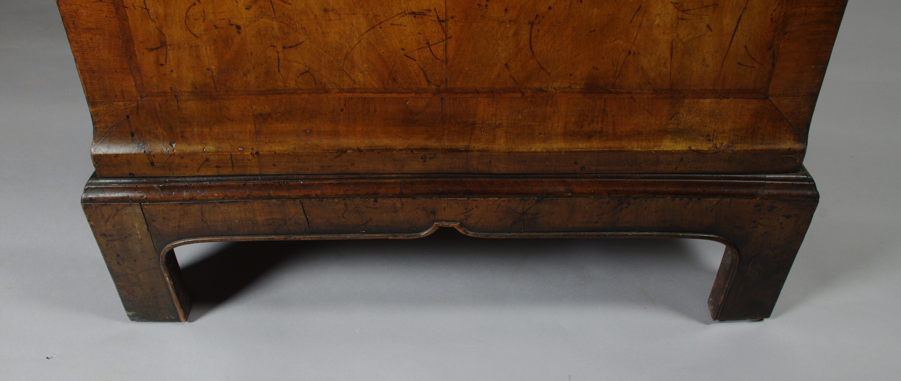 George III Walnut Pedestal Desk