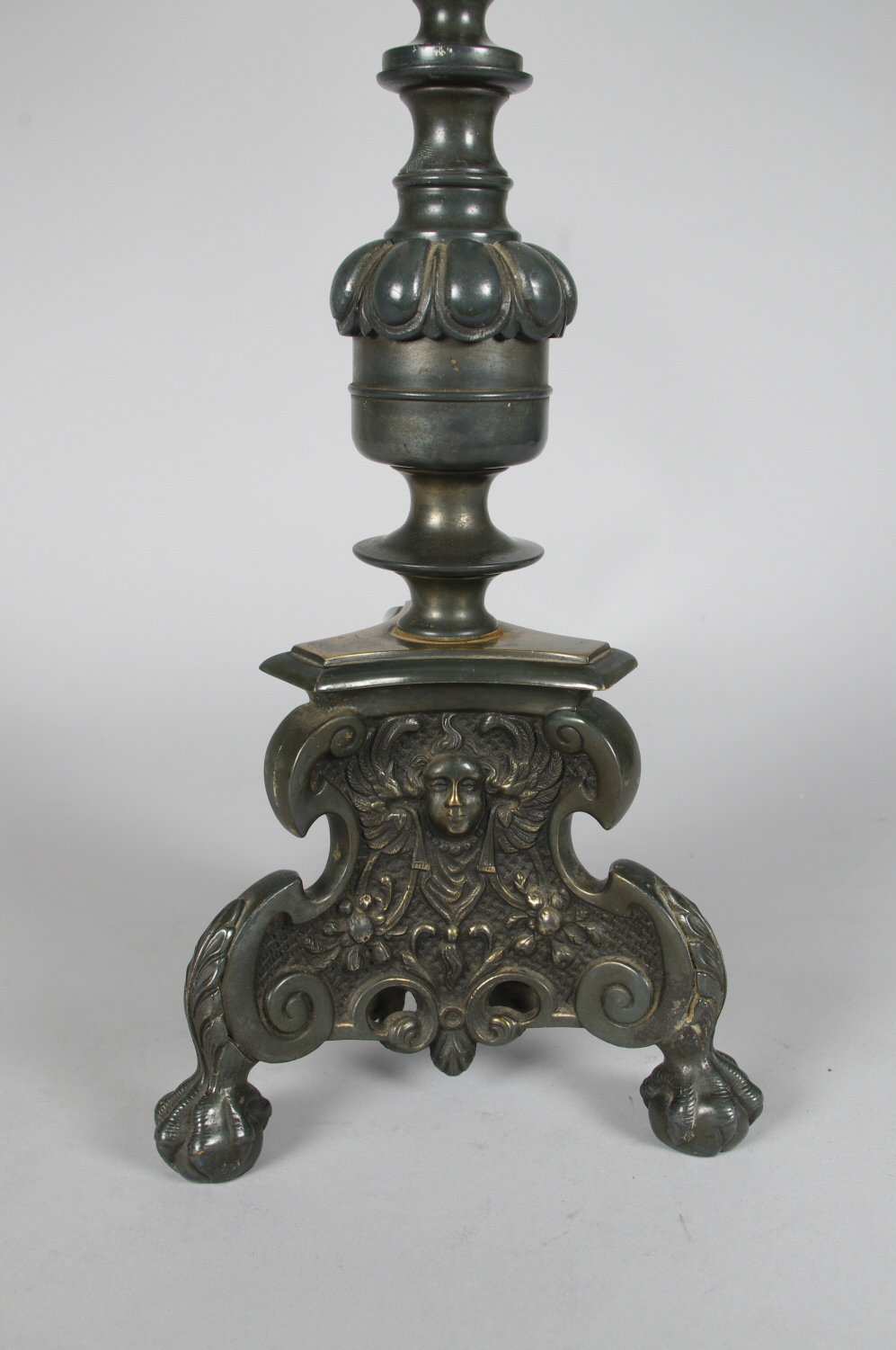 Baroque Style Brass Candlestick Lamp