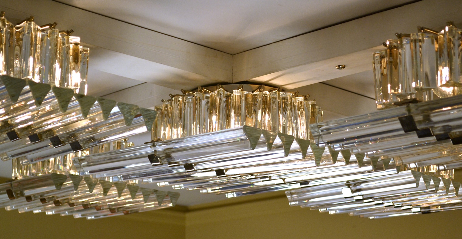 Five Murano Glass Light Fixtures