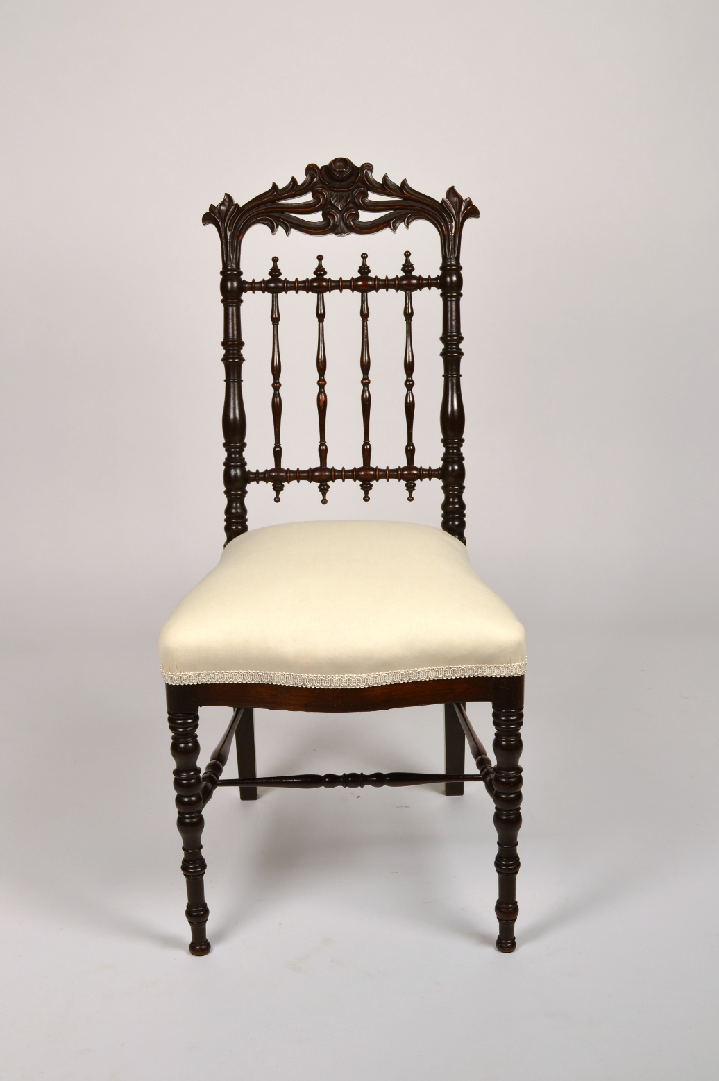 Fine Pair of Victorian Rosewood Side Chairs