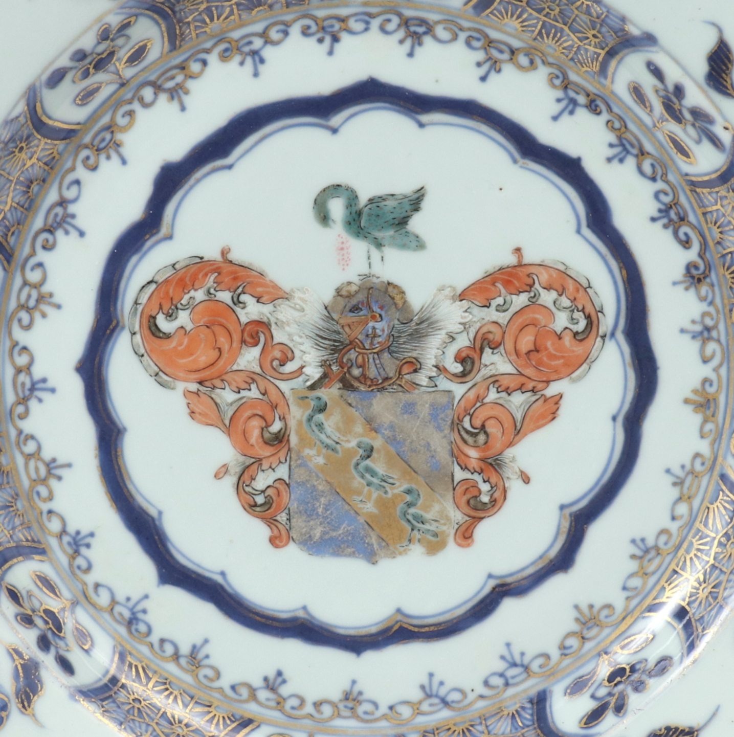 Chinese Export Armorial Plate, c. 1730