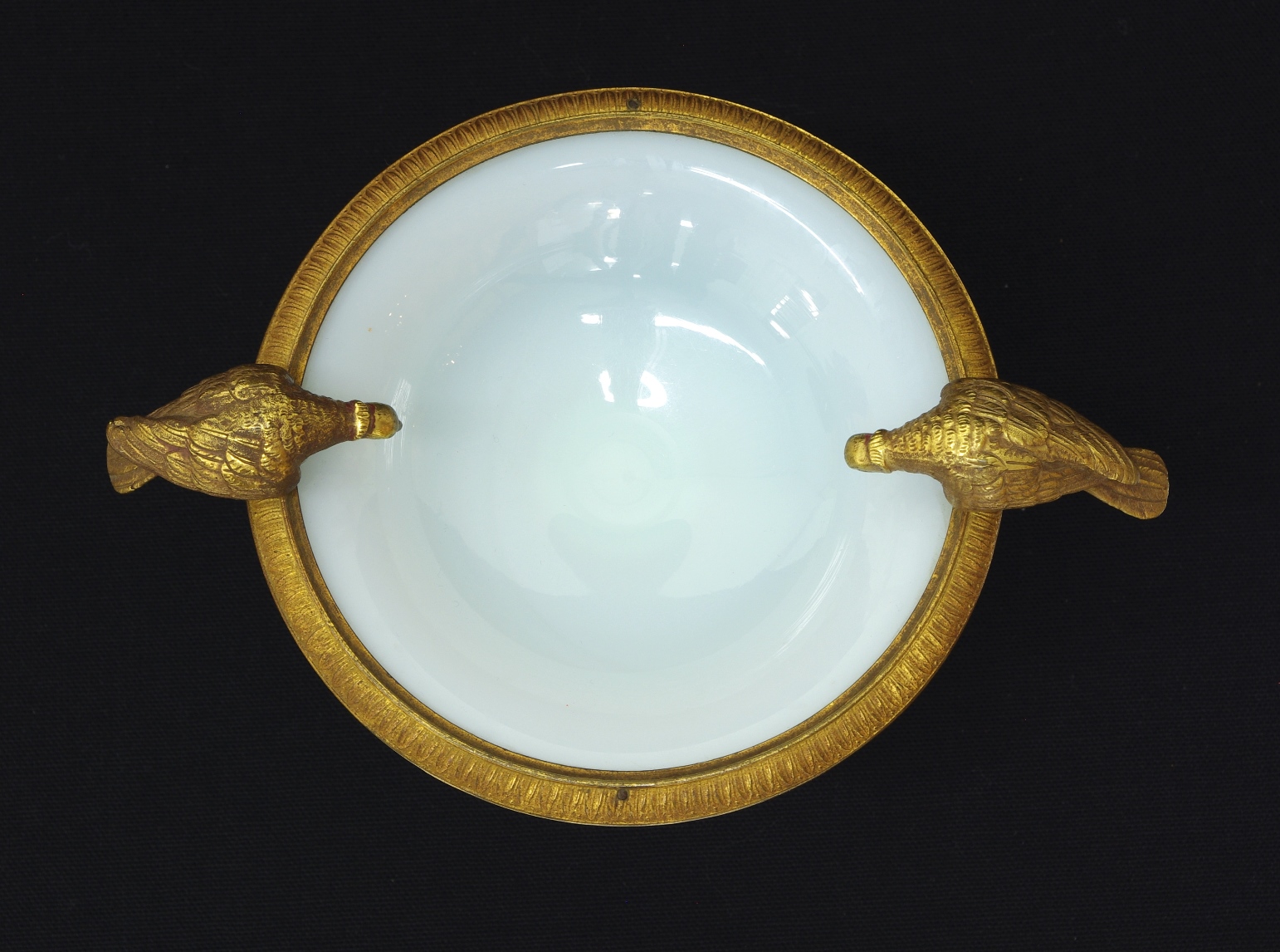 Charles X White Opaline Coupe, c. 1825