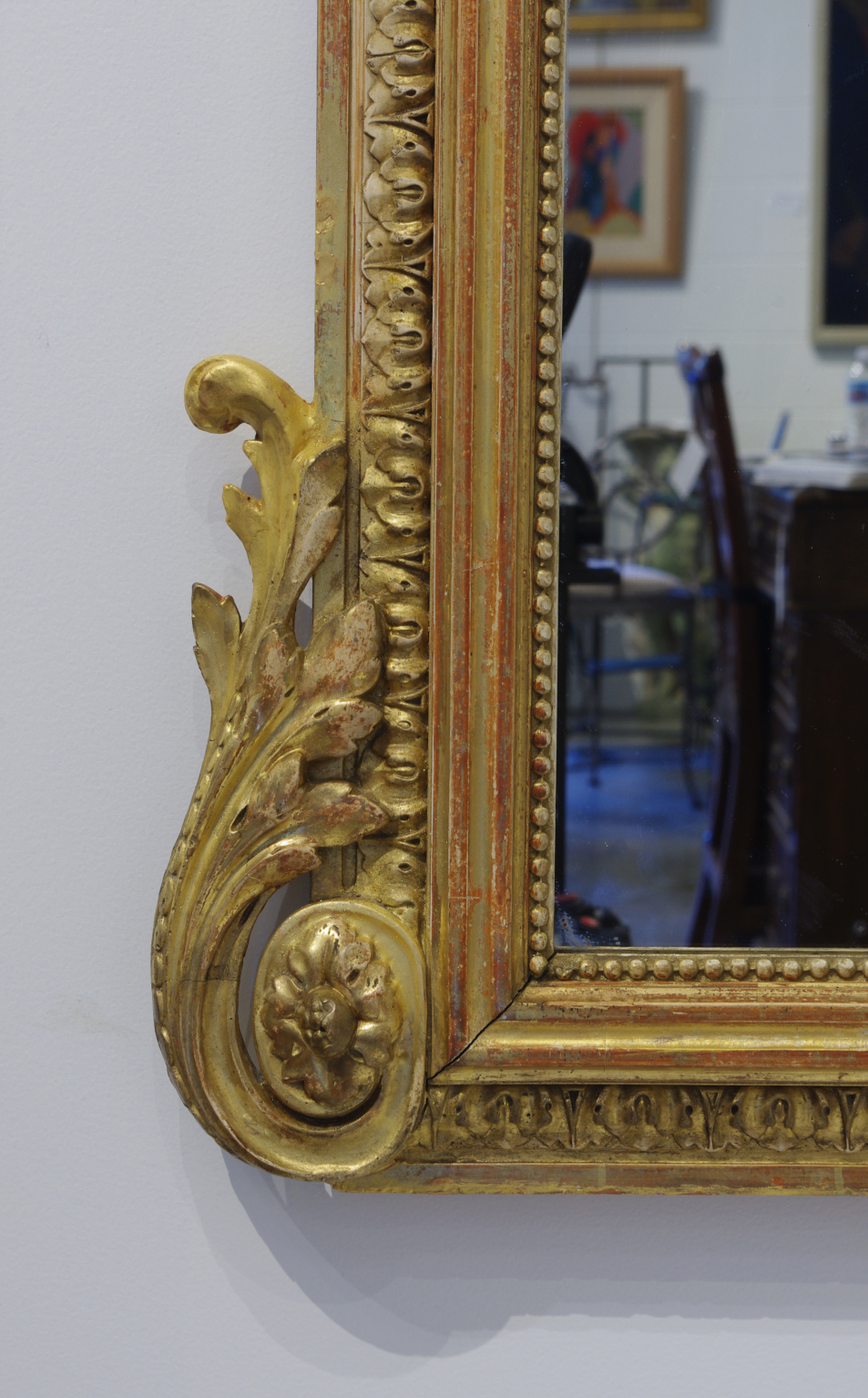 Pair of Louis XVI Style Giltwood Pier Mirrors, c. 1840