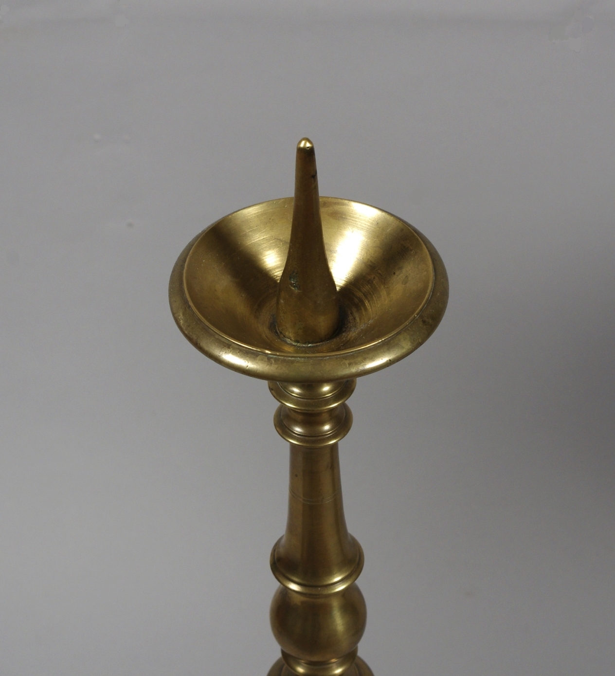 Rare Set of Four 18th Century Tall Brass Altar Sticks