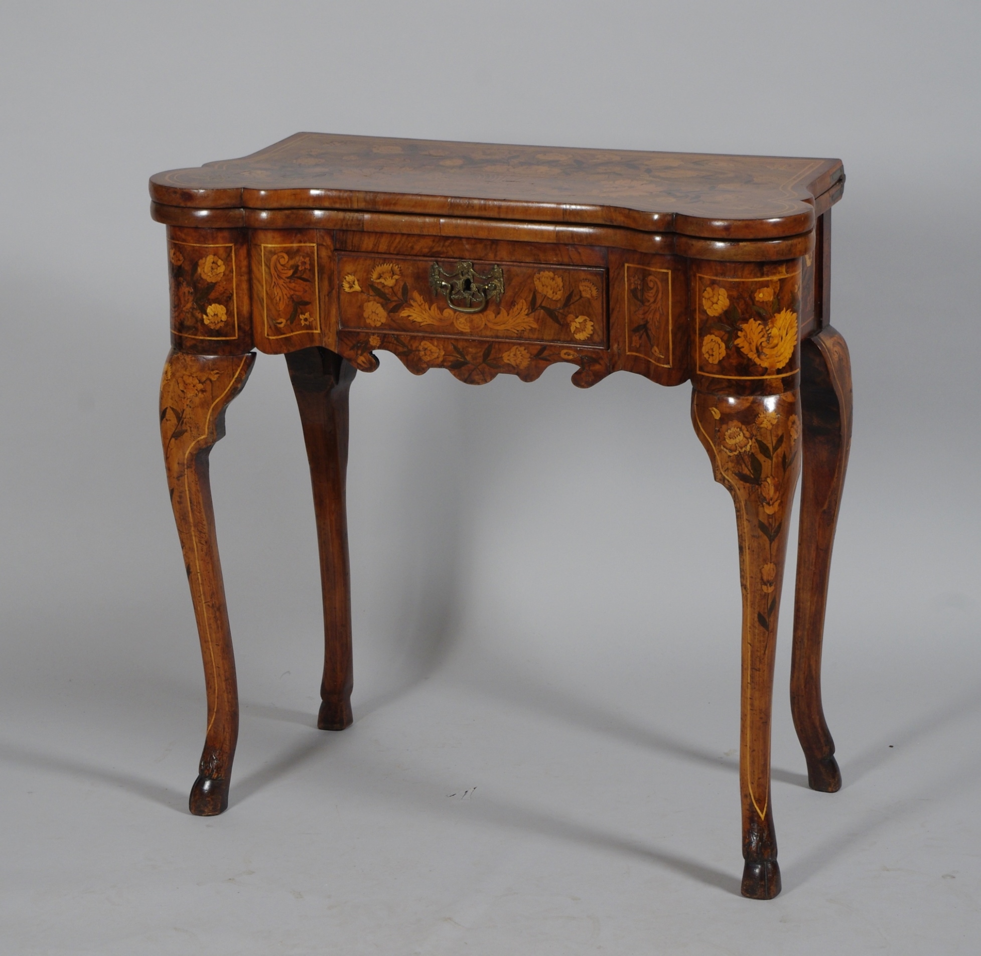 Fine Dutch Marquetry Game Table