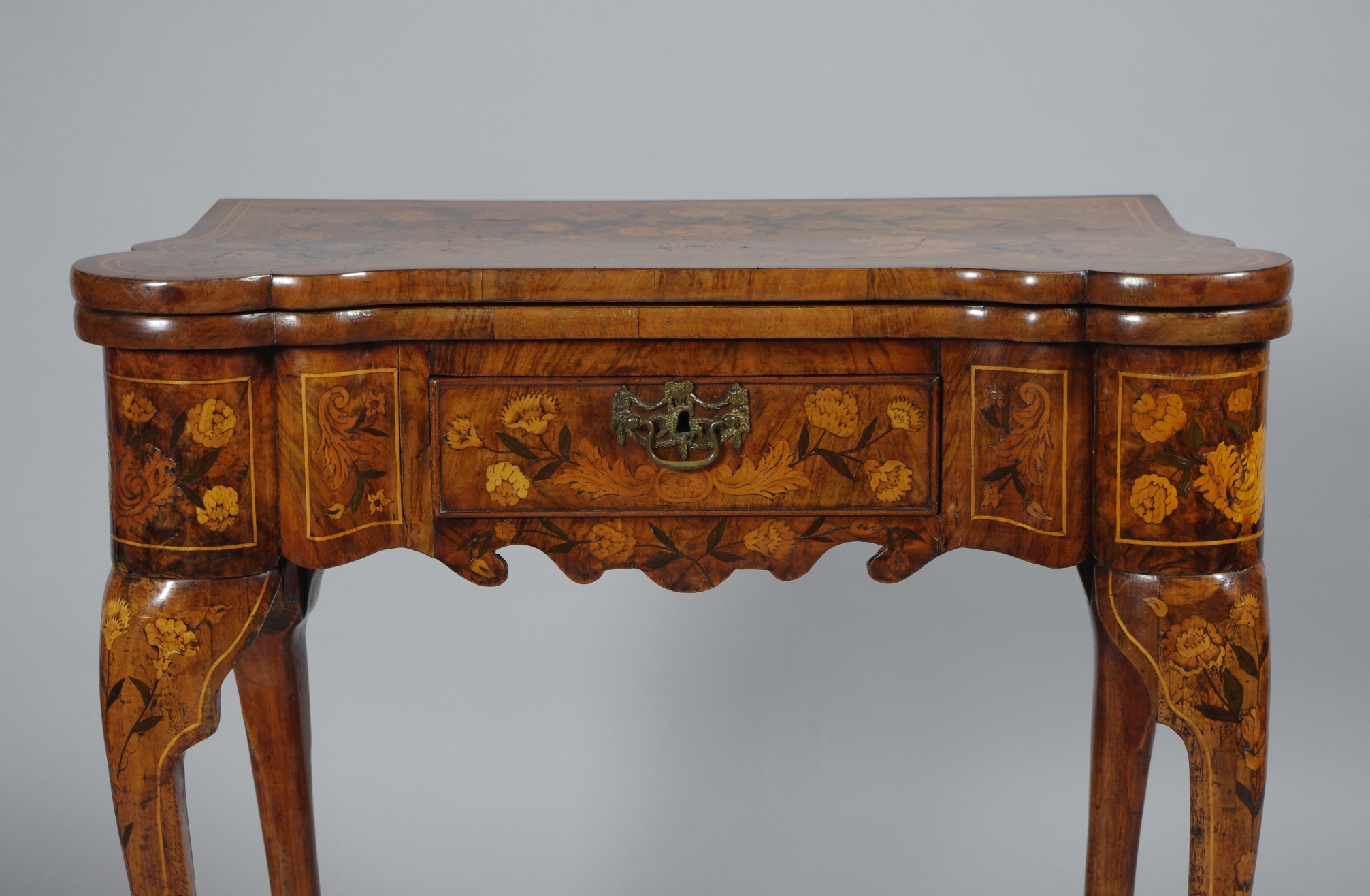 Fine Dutch Marquetry Game Table