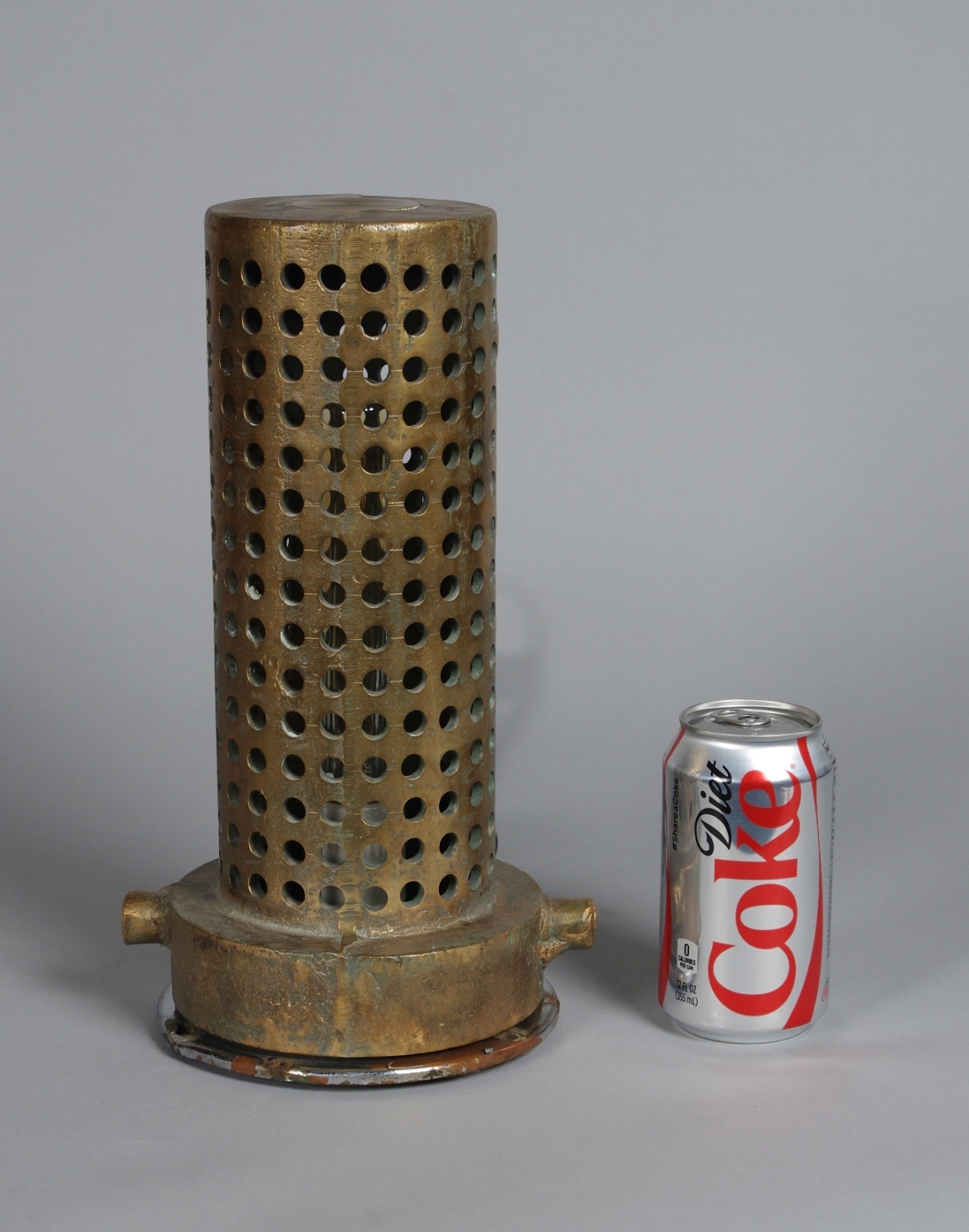 Industrial/ Machine Age Brass Table Lamp