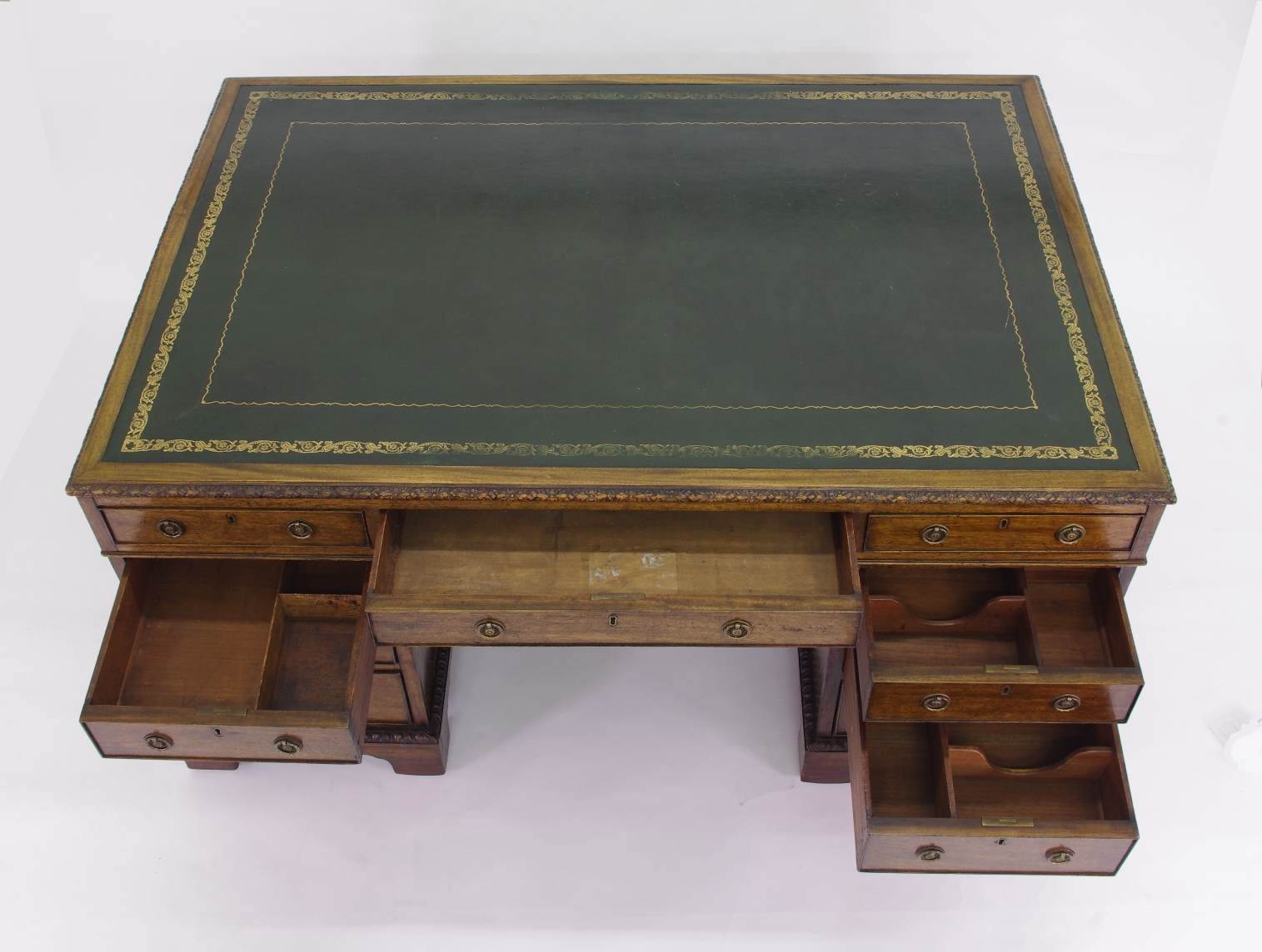 Victorian Mahogany Partners Desk, c. 1840-60
