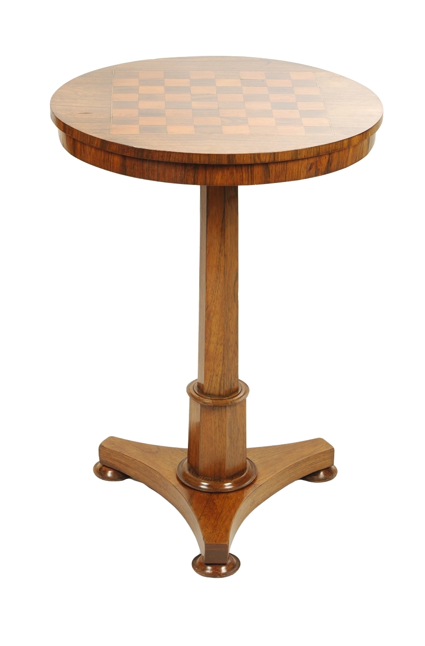 Regency Rosewood Small Games Table