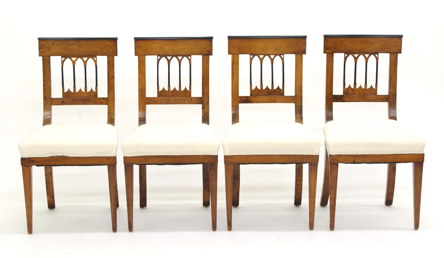 Set of Four Biedermeier Side Chairs, c. 1810-20