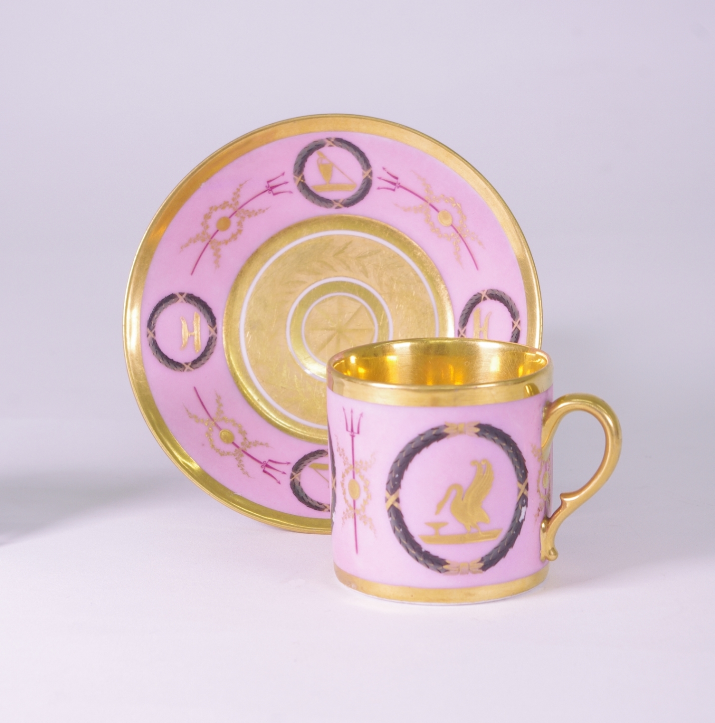 Old Paris Coffee Can and Saucer, c. 1810