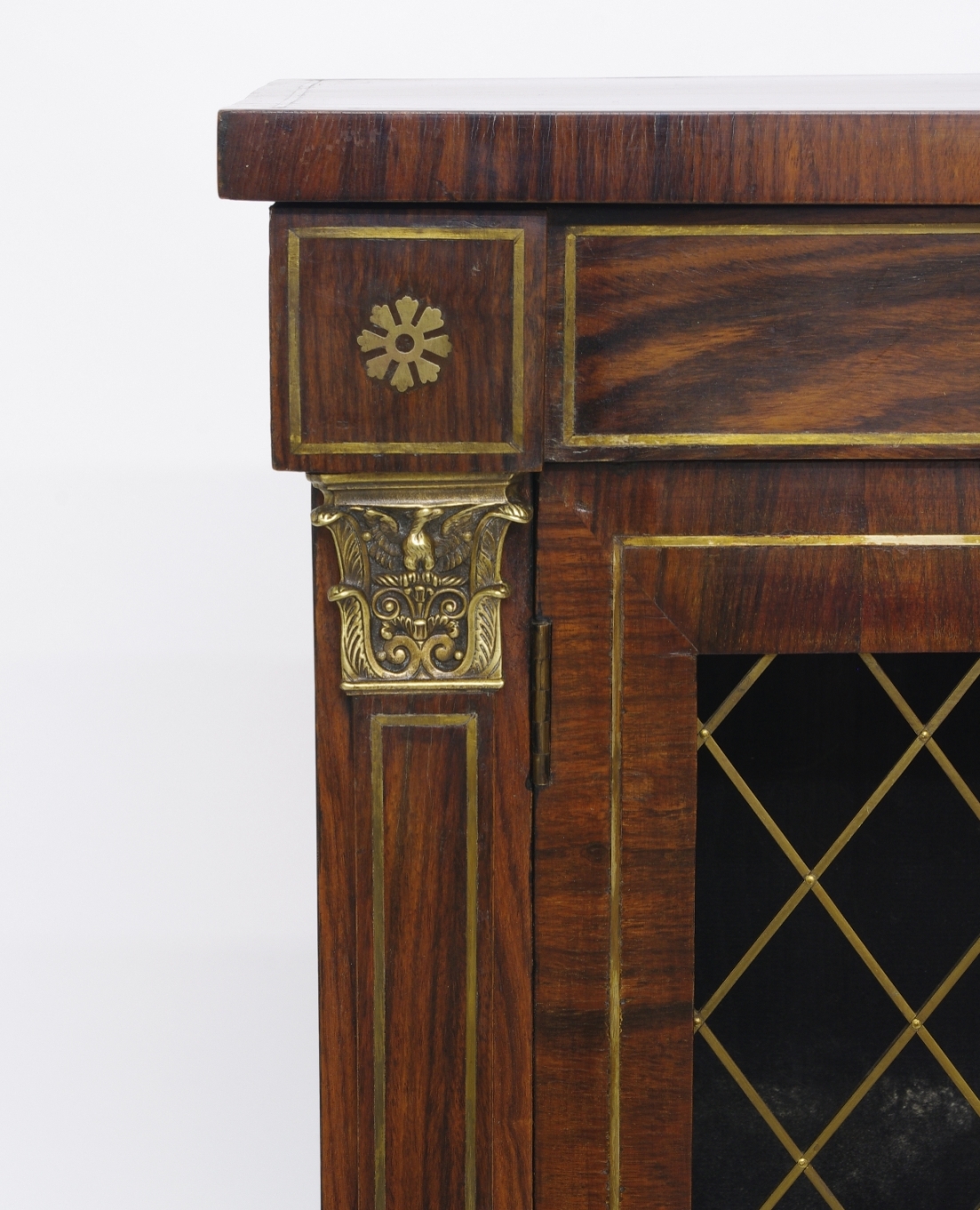Regency Rosewood Bookcase Cabinet, c. 1820