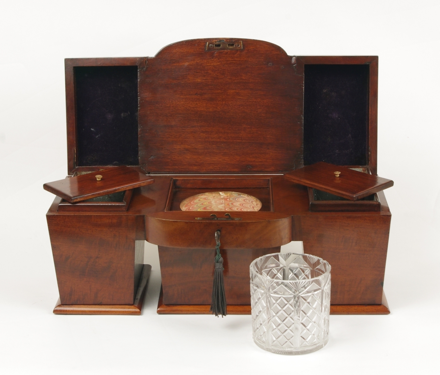Regency Mahogany Sideboard Tea Caddy, c. 1820