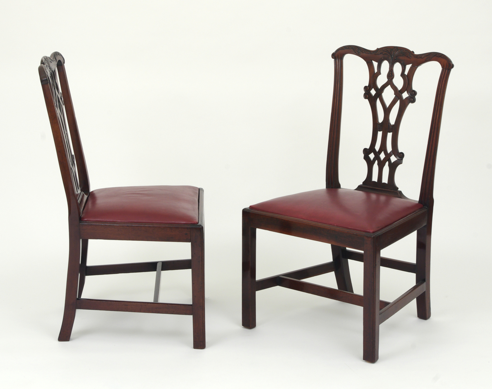 Set of Eight Chippendale Mahogany Dining Chairs (6+2), early 19th c.