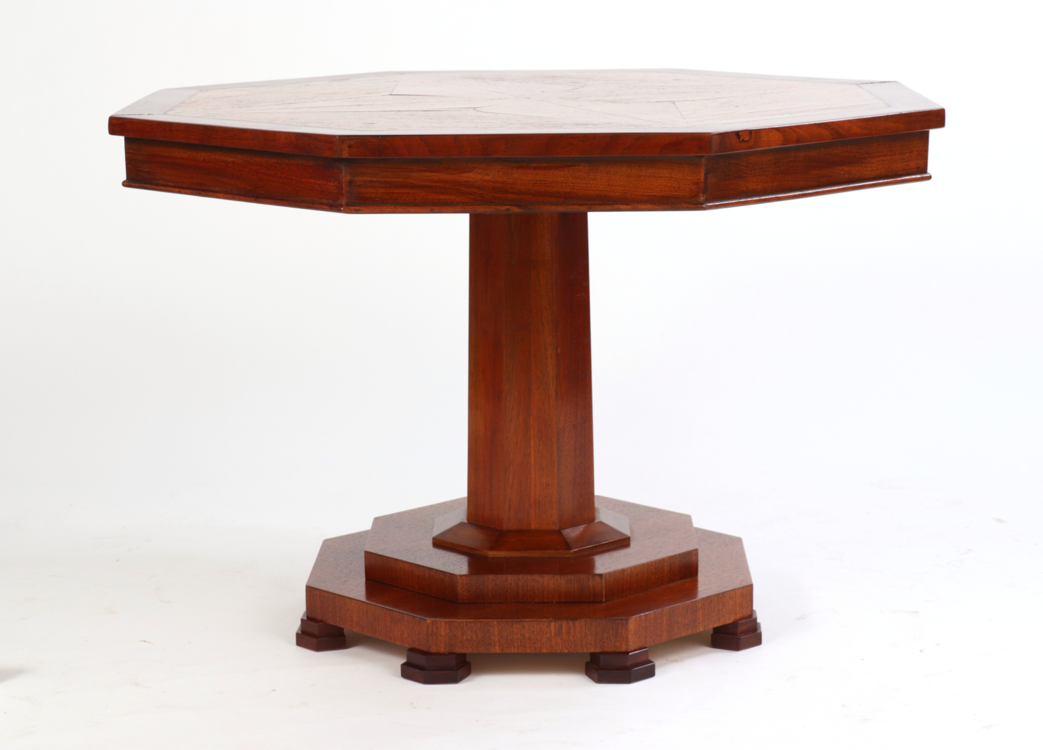 Oak Floor Panel Mounted as a Coffee Table, 19th c.