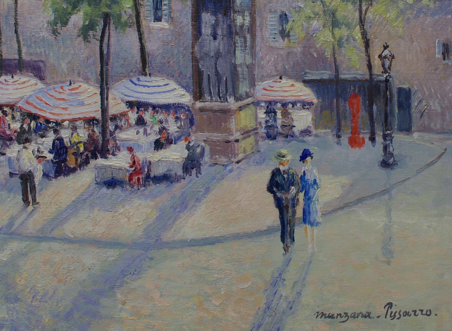 Georges Manzana Pissarro (1871-1961) French "Place du Tertre"
