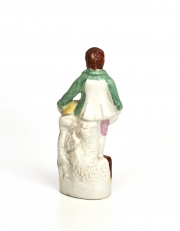 View 3: Staffordshire Figure of a Boy with Flowers