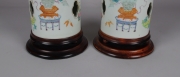 View 3: Pair of Chinese Porcelain Hat Stands Mounted as Lamps