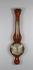 View 1: George III Mahogany Wheel Barometer