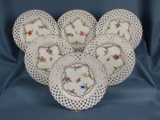 View 1: Set of Six Meissen Reticulated Plates