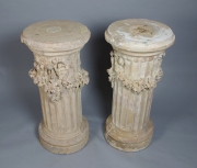 View 3: Pair of Terracotta Fluted Pedestals