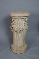 View 5: Pair of Terracotta Fluted Pedestals