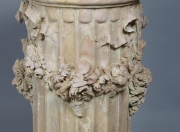 View 9: Pair of Terracotta Fluted Pedestals