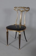 View 2: Pair of Palladio Cast Metal Side Chairs