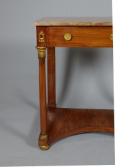 View 4: Italian Empire Cherrywood Console Table