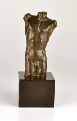 View 1: Bronze Torso of a Nude Male