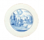 View 1: Delft Plate,  "The Taking of Porto Bello"