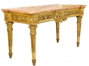 View 3: Fine Italian Carved and Giltwood Neoclassical Console Table, c.1790