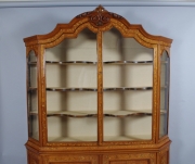 View 2: Dutch Marquetry Bookcase Cabinet