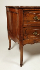 View 4: Louis XV Walnut Serpentine Chest of Two Drawers
