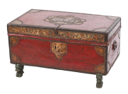 View 1: Chinese Export Leather Trunk, c. 1820