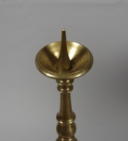View 5: Rare Set of Four 18th Century Tall Brass Altar Sticks