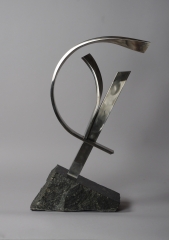 View 2: Abstract Sculpture Attributed to Brother Mel Meyer (1923- 2013)