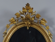 View 2: Louis Philippe Carved and Giltwood Oval Mirror