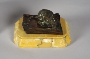 View 1: Bronze Figure of a Mouse Eating a Book