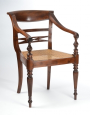 View 2: Four British Colonial Hardwood Open Armchairs