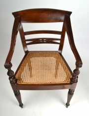 View 6: Four British Colonial Hardwood Open Armchairs