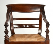 View 8: Four British Colonial Hardwood Open Armchairs