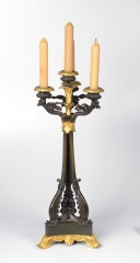 View 6: Pair of Louis-Philippe Bronze and Ormolu Candelabra, c. 1840