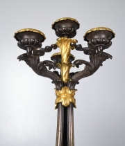 View 9: Pair of Louis-Philippe Bronze and Ormolu Candelabra, c. 1840