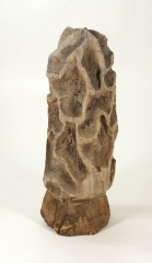 View 3: Folk Art Carved Morel Mushroom Sculpture, Mid 20th c.