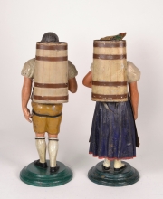 View 3: Pair of Tole Figures, c. 1830-40